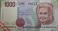 モンテッソーリ　紙幣